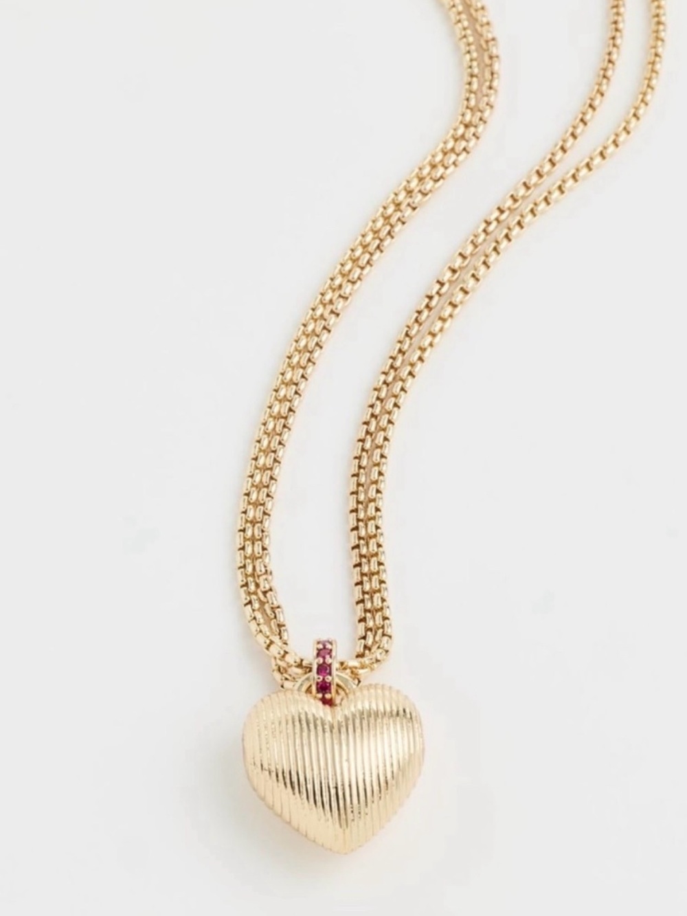 Roxanne Assoulin Gold Heart Pendant Necklace
